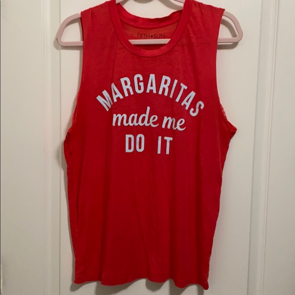 Margaritas Made Me Do It tank top
